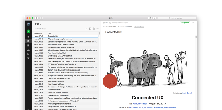 News Aggregator made of Evernote, eMail and a few scripts